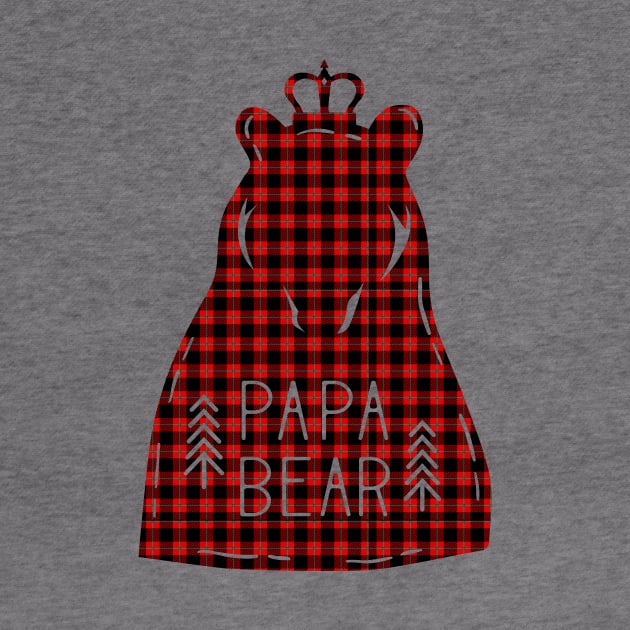 Papa Bear Buffalo Plaid by Ombre Dreams